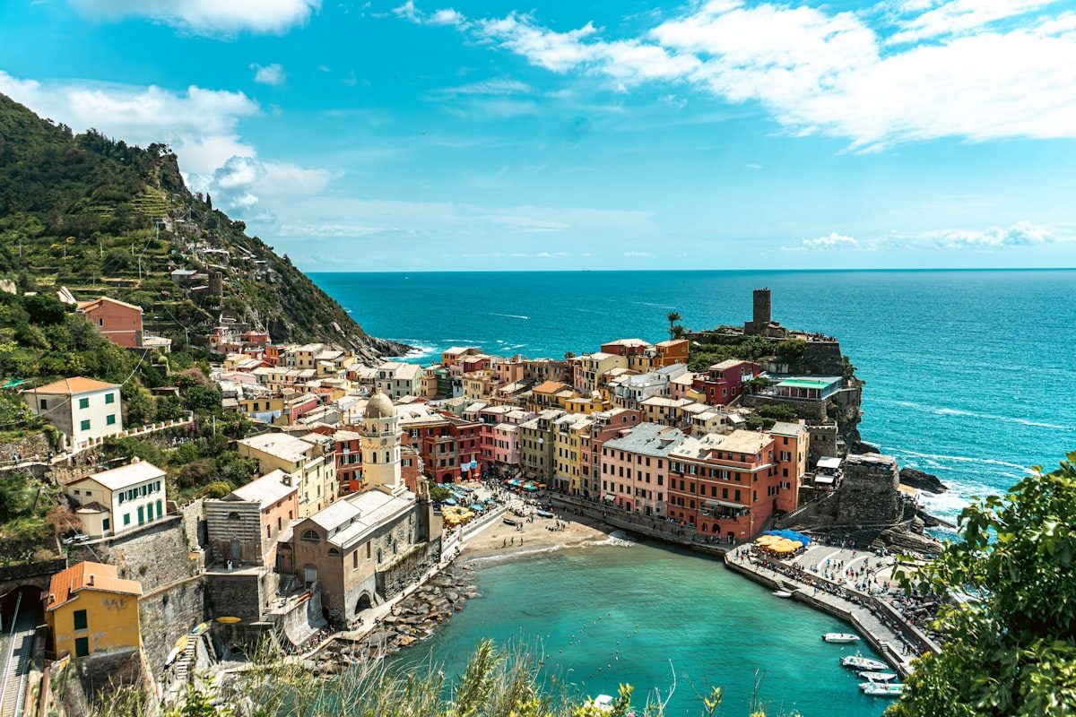 Vernazza's harbour on the Cinque Terre coast